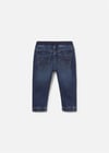 Mayoral Erkek Bebek Lastikli Denim Kot Pantolon Lacivert 2543