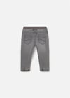 Mayoral Erkek Bebek Lastikli Denim Kot Pantolon Gri 2543