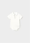 Mayoral Erkek Bebek Polo Yaka Zıbın Body Krem 1744