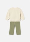 Mayoral Erkek Bebek Sweatshirt Pantolon Takım Yeşil 2551