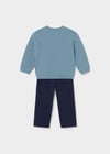 Mayoral Erkek Bebek Sweatshirt Pantolon Takım Mavi 2551