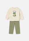 Mayoral Erkek Bebek Sweatshirt Pantolon Takım Yeşil 2551