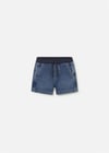 Mayoral Erkek Bebek Yumuşak Denim Bermuda Şort Lacivert 1221