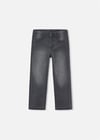 Mayoral Erkek Çocuk Basic Slim Fit Kot Pantolon Gri 515