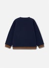 Mayoral Erkek Çocuk Baskılı Cepli Sweatshirt Lacivert 4462