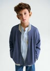 Mayoral Erkek Çocuk Baskılı Fermuarlı Sweatshirt Lacivert 6416