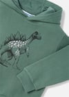 Mayoral Erkek Çocuk Baskılı Kapüşonlu Sweatshirt Yeşil 4407