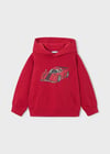 Mayoral Erkek Çocuk Baskılı Kapüşonlu Sweatshirt Bordo 4455