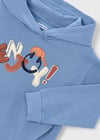 Mayoral Erkek Çocuk Baskılı Kapüşonlu Sweatshirt Mavi 4456
