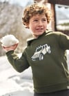 Mayoral Erkek Çocuk Baskılı Sweatshirt Koyu Yeşil 4451