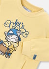 Mayoral Erkek Çocuk Baskılı Sweatshirt Sarı 4454