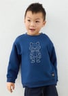 Mayoral Erkek Çocuk Baskılı Sweatshirt Lacivert 4457