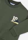 Mayoral Erkek Çocuk Baskılı Sweatshirt Yeşil 4401