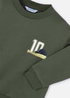Mayoral Erkek Çocuk Baskılı Sweatshirt Yeşil 4401