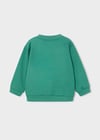 Mayoral Erkek Çocuk Baskılı Sweatshirt Zümrüt Yeşili 4459