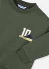 Mayoral Erkek Çocuk Baskılı Sweatshirt Yeşil 4401