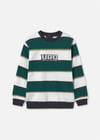 Mayoral Erkek Çocuk Çizgili Sweatshirt Yeşil 7451