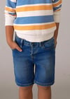 Mayoral Erkek Çocuk Denim Kot Şort Mavi 3205
