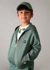 Mayoral Erkek Çocuk Fermuarlı Kapüşonlu Sweatshirt Yeşil 3442
