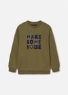 Mayoral Erkek Çocuk İşlemeli Sweatshirt Haki 7488