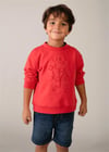 Mayoral Erkek Çocuk Kabartmalı Sweatshirt Kırmızı 3434