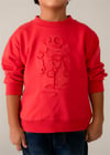 Mayoral Erkek Çocuk Kabartmalı Sweatshirt Kırmızı 3434