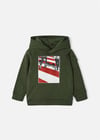 Mayoral Erkek Çocuk Kapüşonlu Sweatshirt Yeşil 4452