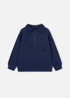 Mayoral Erkek Çocuk Polo Yaka Sweatshirt Lacivert 4402