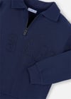 Mayoral Erkek Çocuk Polo Yaka Sweatshirt Lacivert 4402