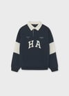 Mayoral Erkek Çocuk Polo Yaka Sweatshirt Lacivert 7406