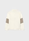 Mayoral Erkek Çocuk Polo Yaka Sweatshirt Krem 7406