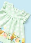 Mayoral Kız Bebek Baskılı Elbise Mint 1833