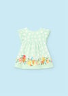 Mayoral Kız Bebek Baskılı Elbise Mint 1833