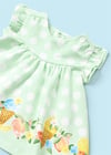 Mayoral Kız Bebek Baskılı Elbise Mint 1833