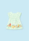 Mayoral Kız Bebek Baskılı Elbise Mint 1833