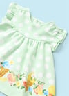 Mayoral Kız Bebek Baskılı Elbise Mint 1833