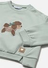Mayoral Kız Bebek Baskılı Sweatshirt Anason 2433