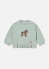 Mayoral Kız Bebek Baskılı Sweatshirt Anason 2433