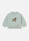 Mayoral Kız Bebek Baskılı Sweatshirt Anason 2433