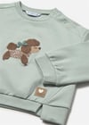 Mayoral Kız Bebek Baskılı Sweatshirt Anason 2433