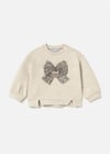 Mayoral Kız Bebek Baskılı Sweatshirt Bej 2433