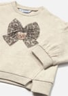 Mayoral Kız Bebek Baskılı Sweatshirt Bej 2433