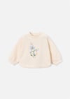 Mayoral Kız Bebek Baskılı Sweatshirt Ekru 1495