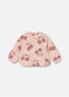 Mayoral Kız Bebek Baskılı Sweatshirt Gül Kurusu 1495