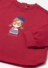 Mayoral Kız Bebek Baskılı Sweatshirt Kırmızı 1495