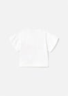 Mayoral Kız Bebek Baskılı T-shirt Beyaz 1010