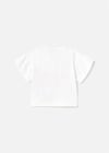 Mayoral Kız Bebek Baskılı T-shirt Beyaz 1010