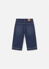 Mayoral Kız Bebek Çiçek İşlemeli Denim Pantolon Lacivert 2554