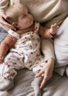 Mayoral Kız Bebek Desenli Tulum Body Takım Krem 2606