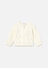 Mayoral Kız Bebek Fermuarlı Sweatshirt Ekru 1491